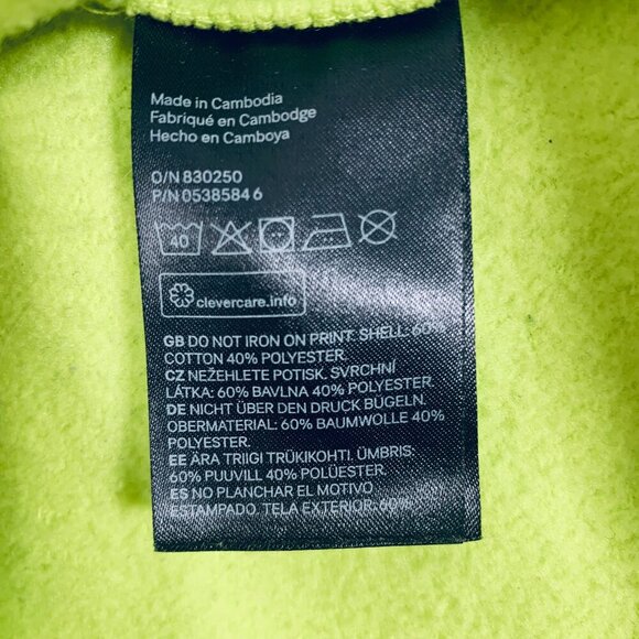 H&M  woman 's neon green cropped sweatshirt size s - Picture 12 of 12